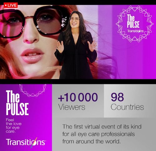 Great success for the global digital event of Transitions Optical “The Pulse”.