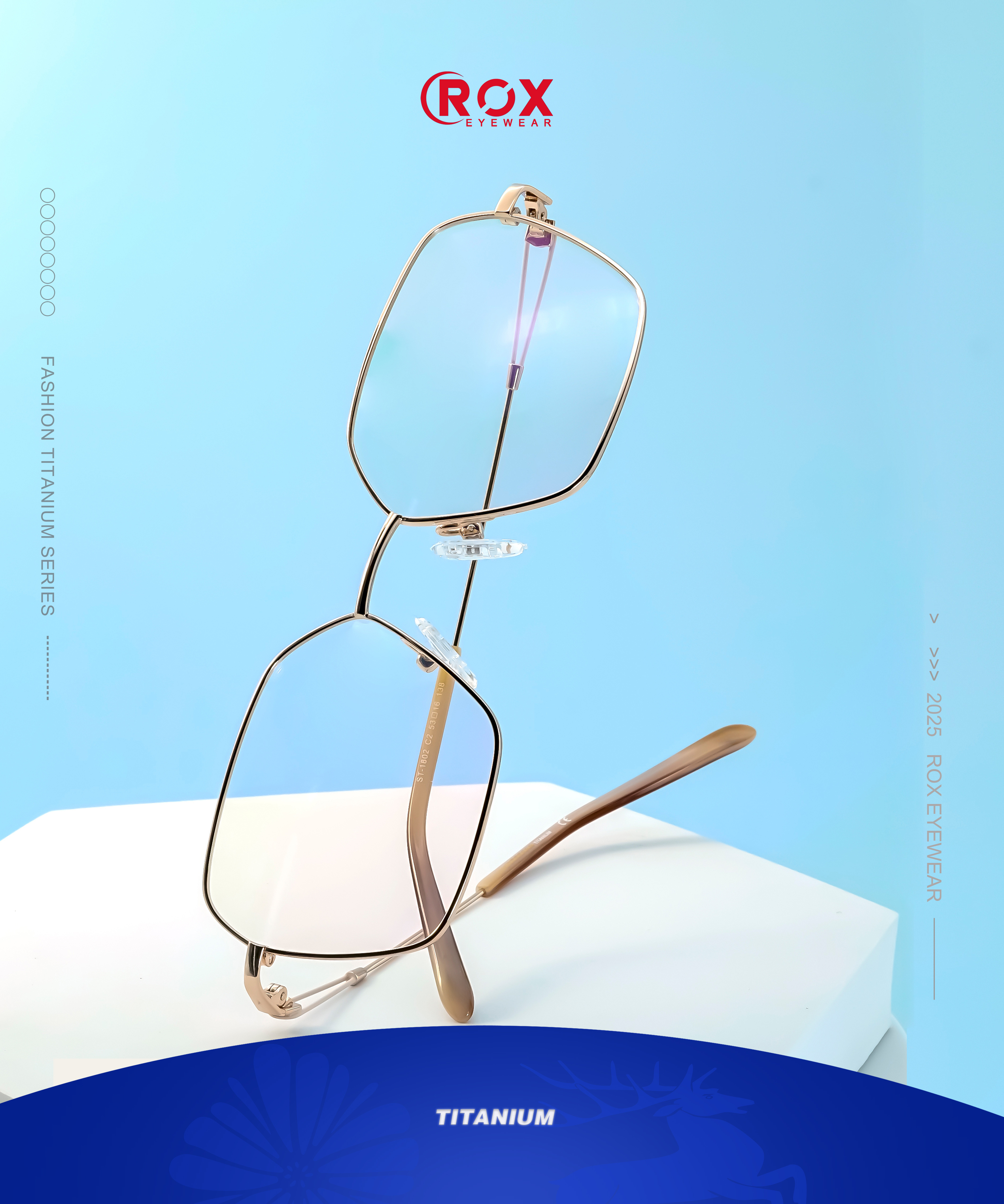 ROX eyewear titanium frame supplier